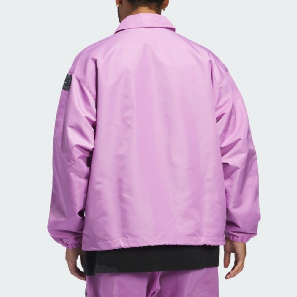 NEW adidas Originals Men's Anthony Edwards Coach Jacket - AE Purple - IW8063 XS - Picture 3 of 7
